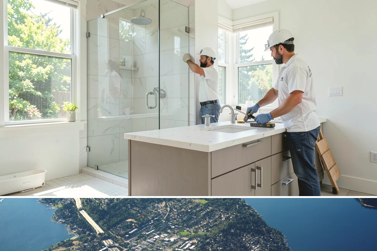 Scullery Construction in Mercer Island, King County, WA - A scullery build involving utilities is best scheduled in drier months alongside a broader project.