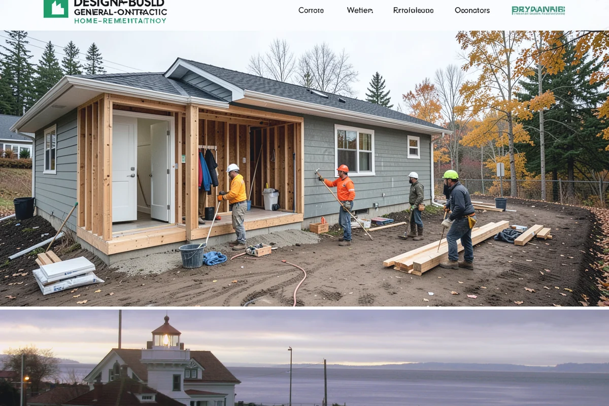 Scullery Construction in Mukilteo, Snohomish County, WA - A scullery build involving utilities is best scheduled in drier months alongside a broader project.