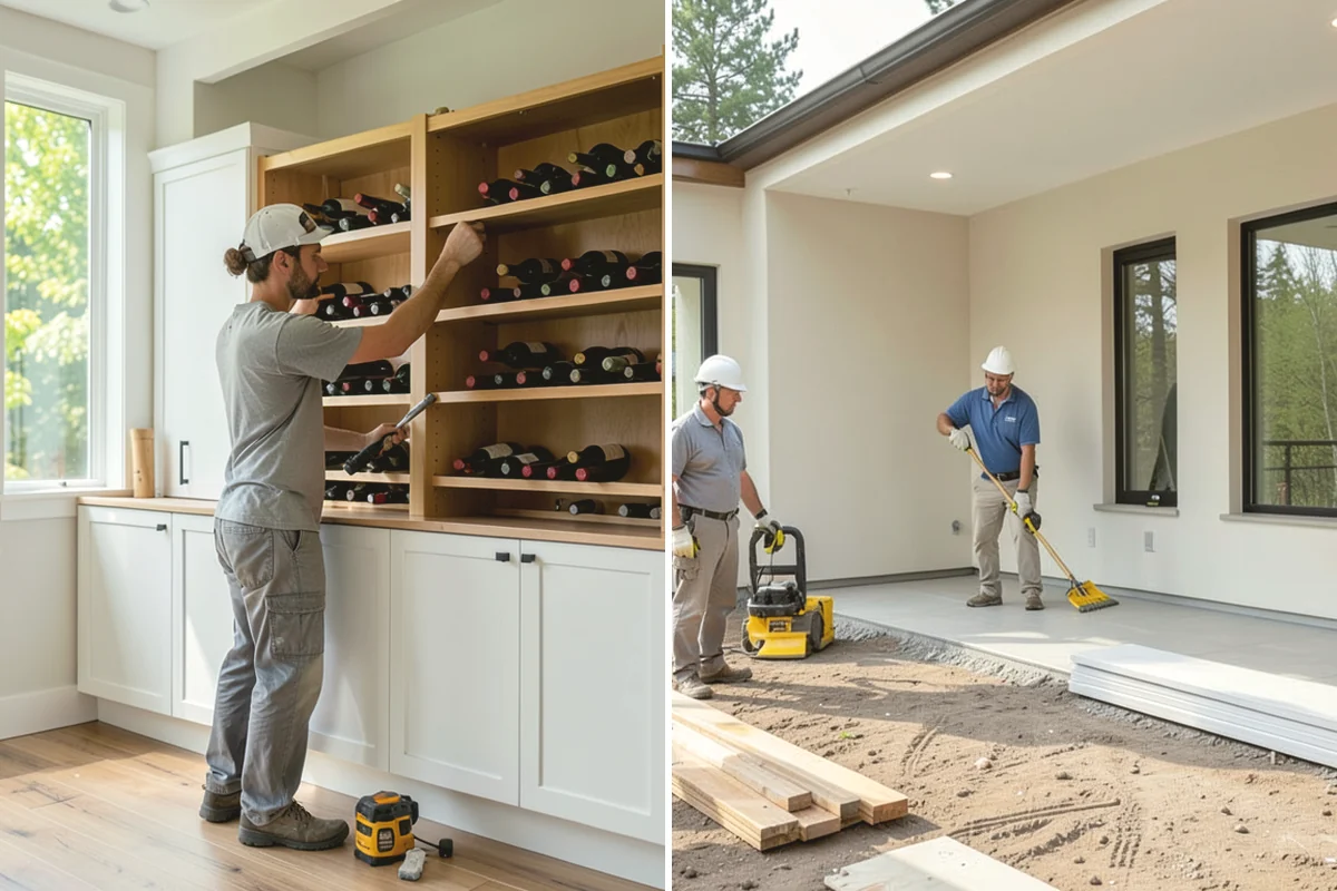 Scullery Construction in Oak Harbor, Island County, WA - Plan the scullery layout and utilities