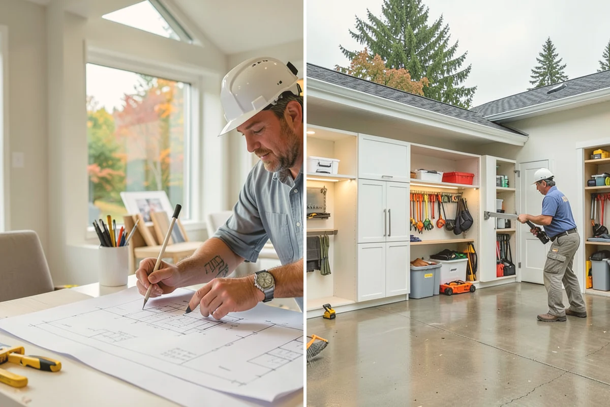 Scullery Construction in Orting, Pierce County, WA - Plan the scullery layout and utilities