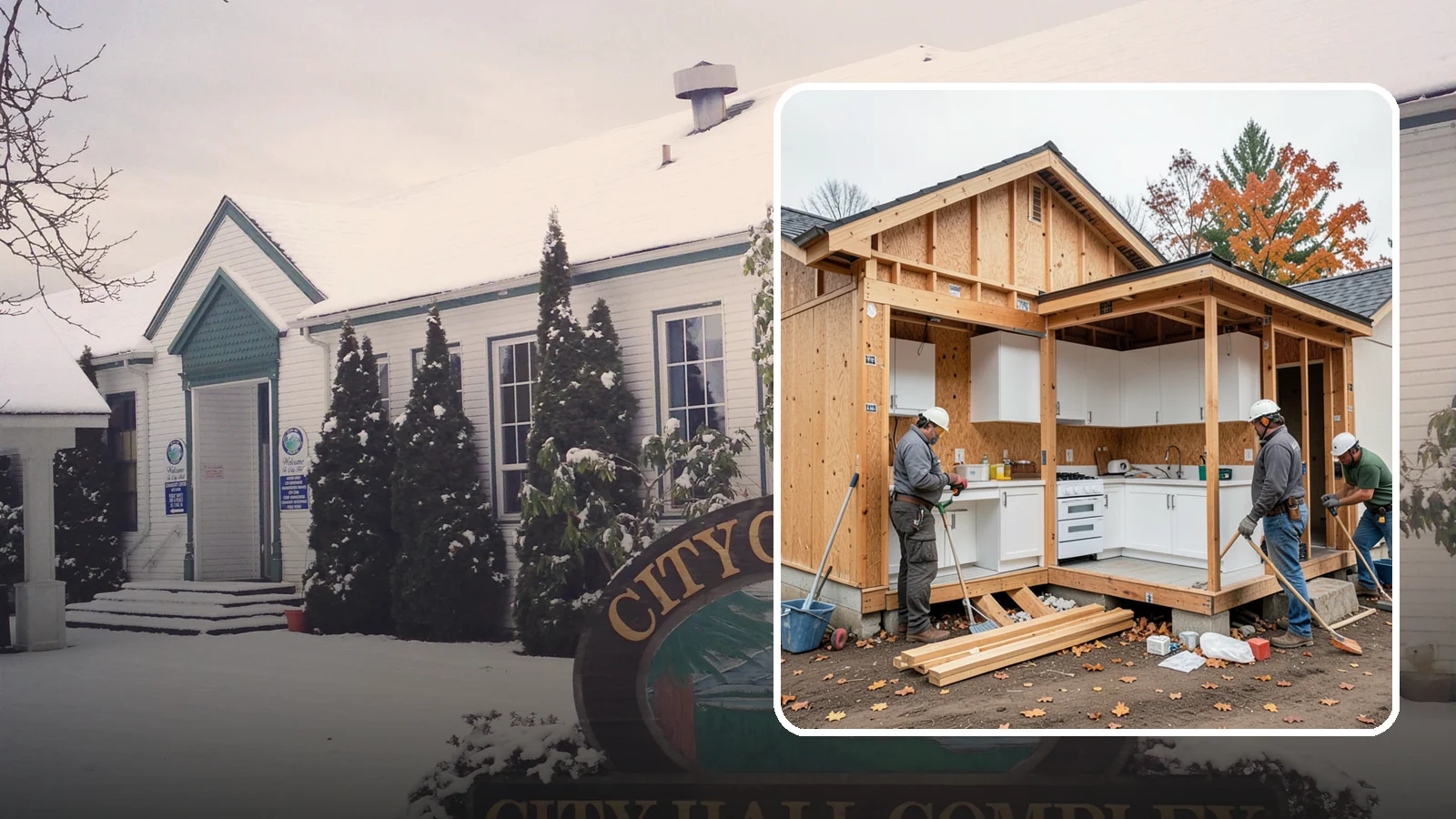 Scullery Construction in Pacific, King County, WA - Building a scullery or back kitchen to handle prep, cleanup, and mess out of sight of the main kitchen.
