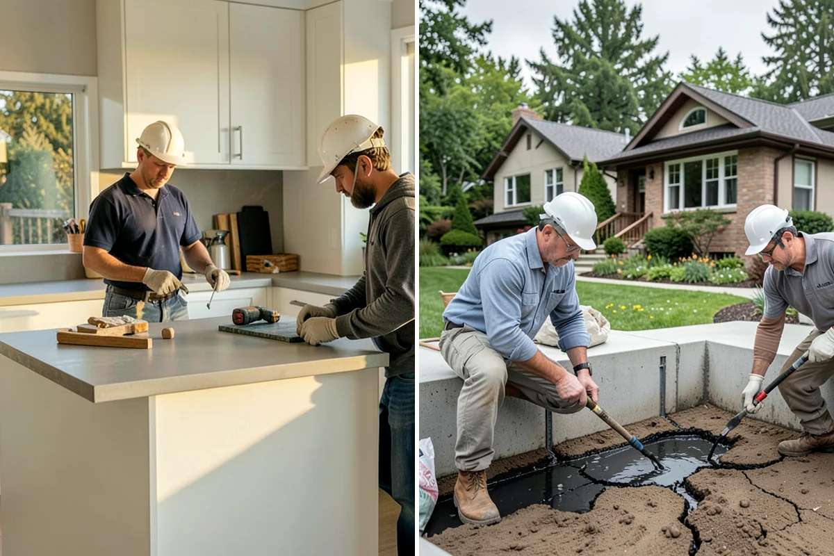 Scullery Construction in Pacific, King County, WA - Plan the scullery layout and utilities