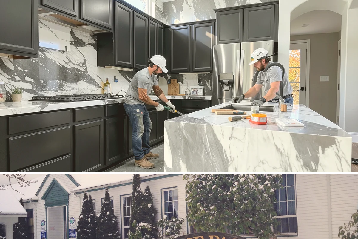 Scullery Construction in Pacific, King County, WA - A scullery build involving utilities is best scheduled in drier months alongside a broader project.