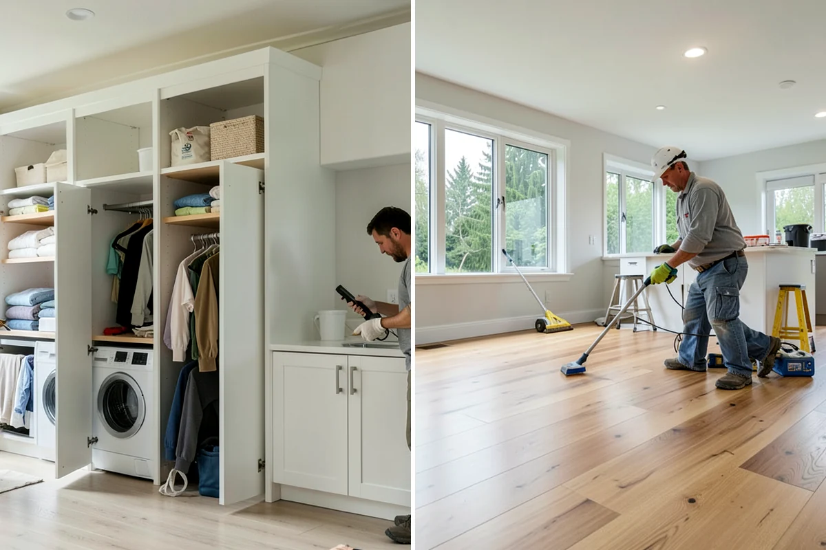 Scullery Construction in Puyallup, Pierce County, WA - Plan the scullery layout and utilities
