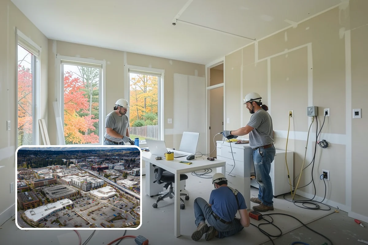 Scullery Construction in Redmond, King County, WA - Messy prep and cleanup kept out of sight