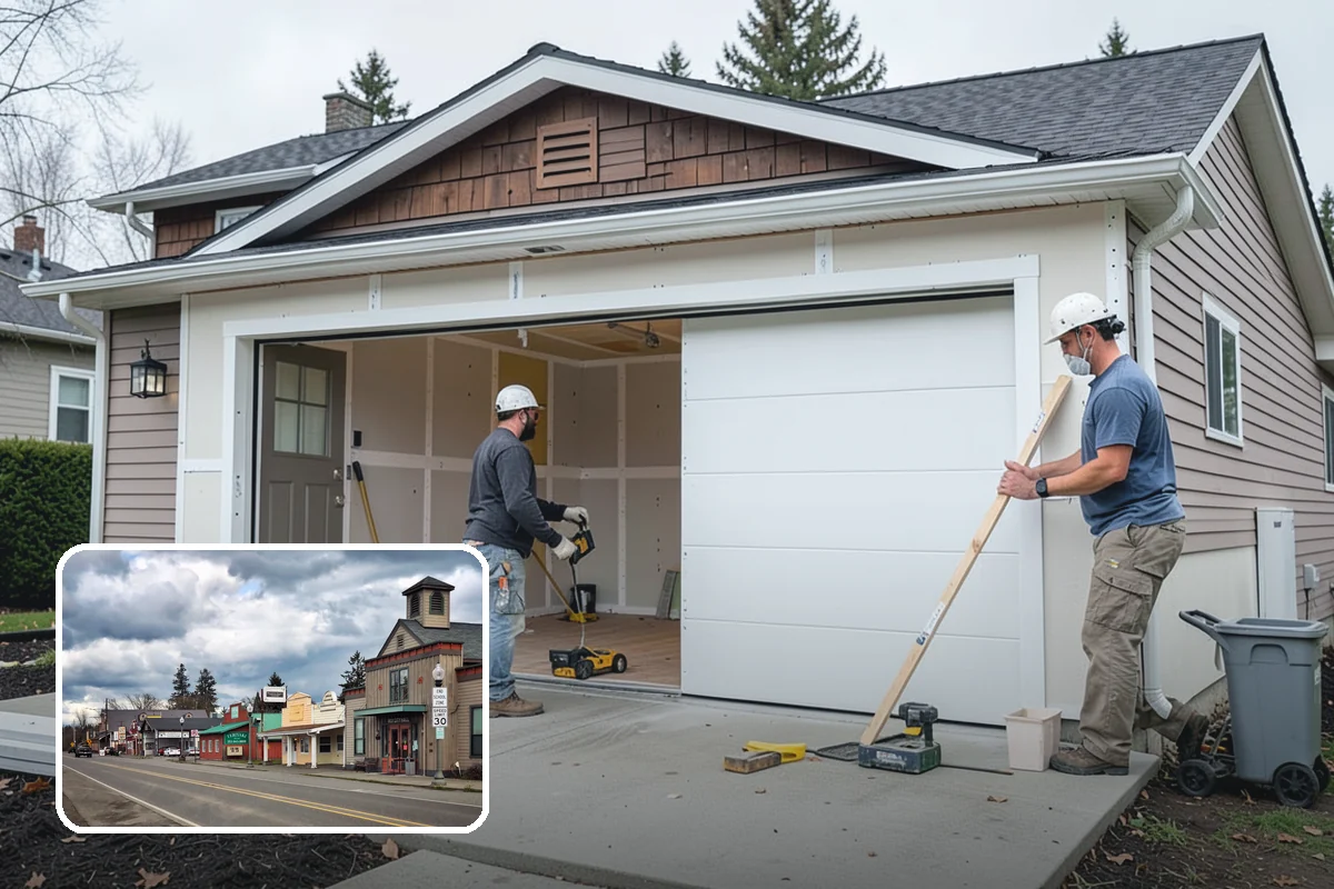Scullery Construction in Roy, Pierce County, WA - Messy prep and cleanup kept out of sight
