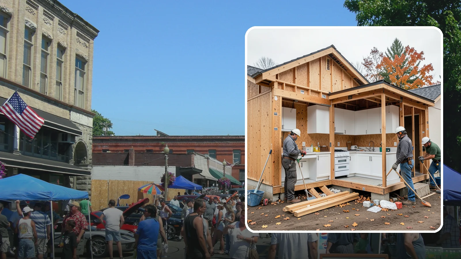 Scullery Construction in Snohomish, Snohomish County, WA - Building a scullery or back kitchen to handle prep, cleanup, and mess out of sight of the main kitchen.
