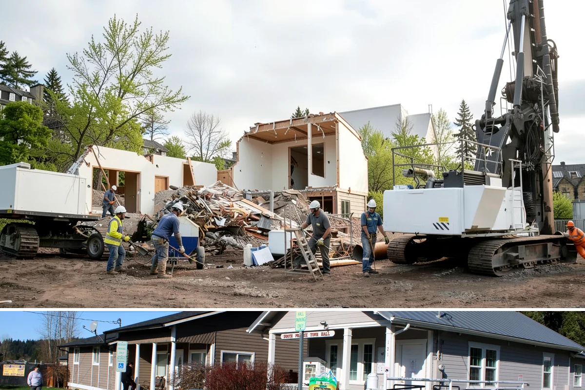 Scullery Construction in South Prairie, Pierce County, WA - A scullery build involving utilities is best scheduled in drier months alongside a broader project.