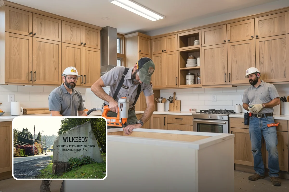 Scullery Construction in Wilkeson, Pierce County, WA - Messy prep and cleanup kept out of sight
