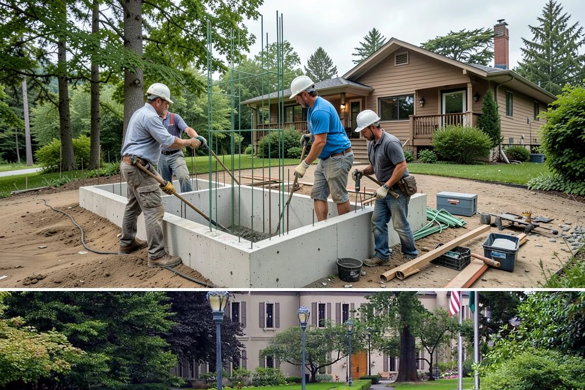 Scullery Construction in Woodinville, King County, WA - A scullery build involving utilities is best scheduled in drier months alongside a broader project.