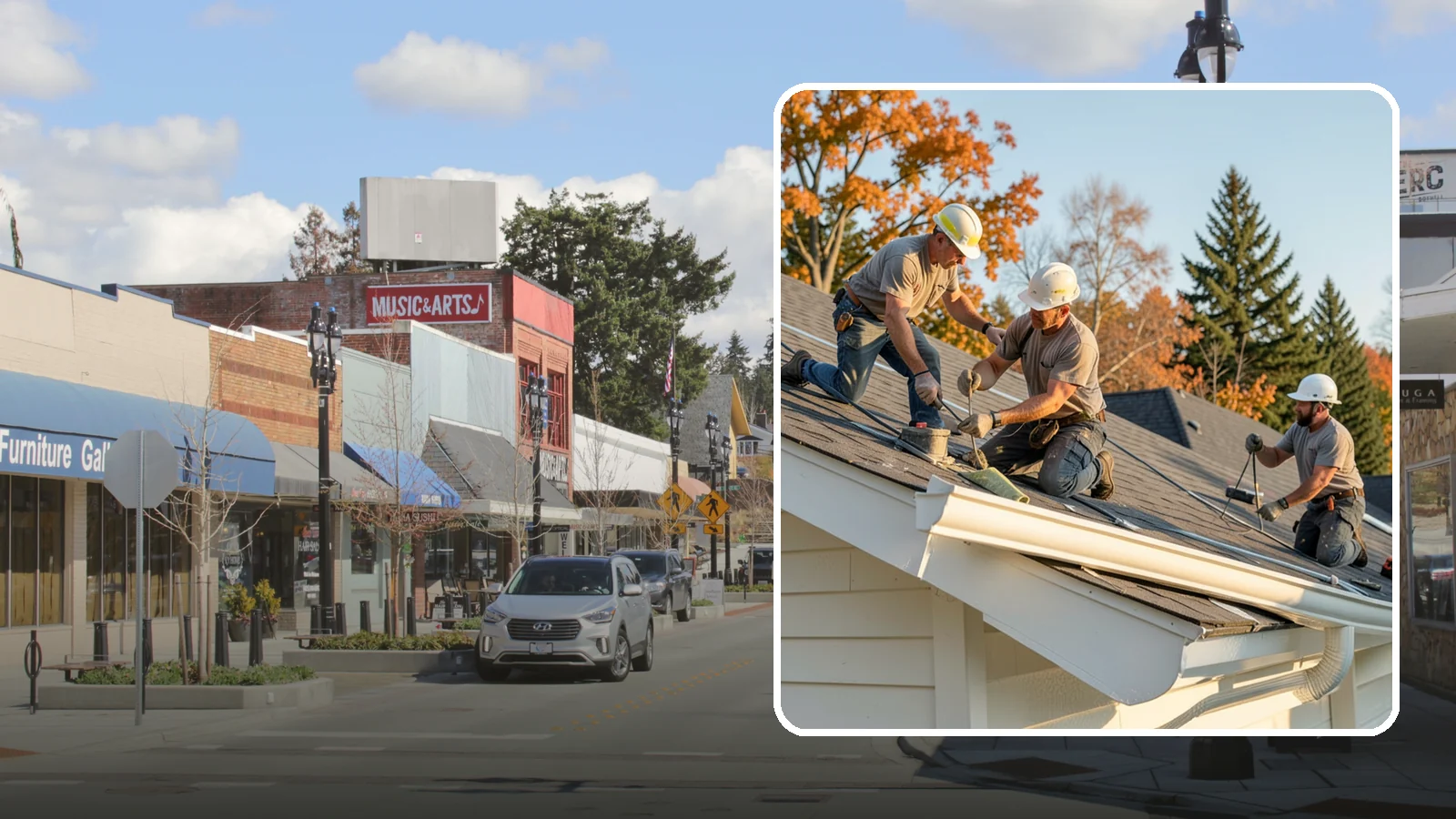 Seamless Gutter Installation in Bothell, King County, WA - We fabricate and install seamless gutters on-site to minimize leaks along your roofline.