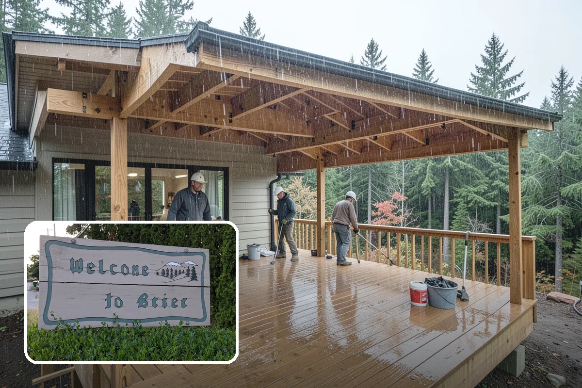 Seamless Gutter Installation in Brier, Snohomish County, WA - Far fewer joints that can leak or clog