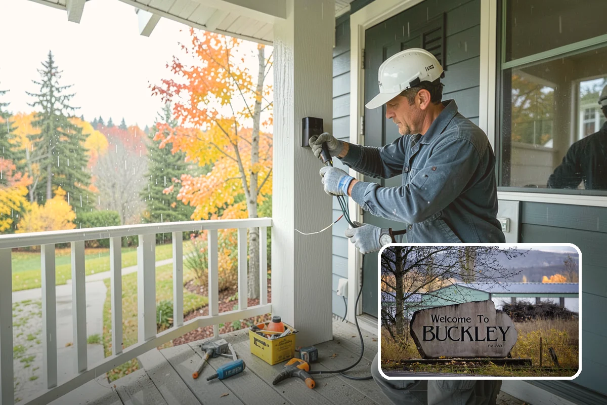 Seamless Gutter Installation in Buckley, Pierce County, WA - Far fewer joints that can leak or clog