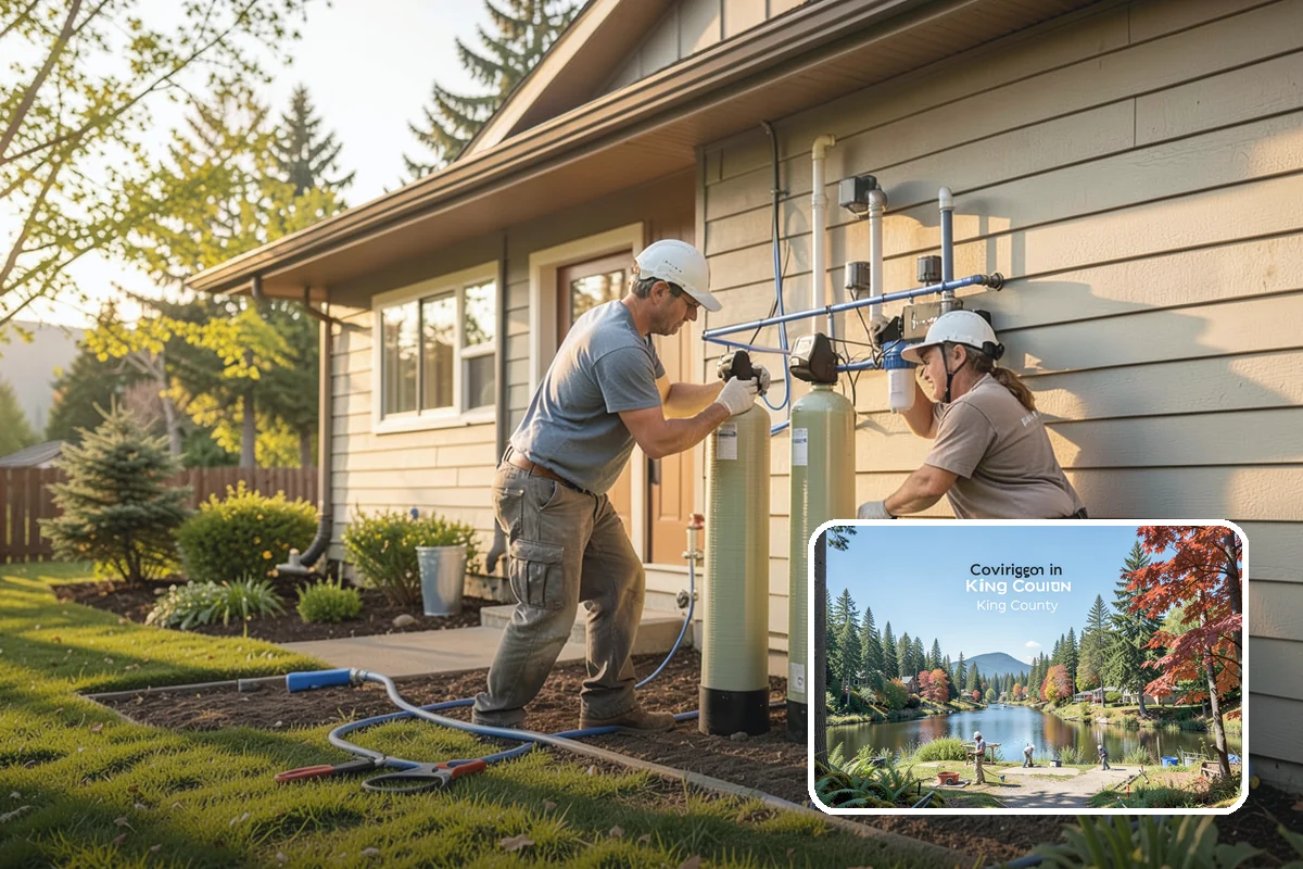 Seamless Gutter Installation in Covington, King County, WA - Far fewer joints that can leak or clog