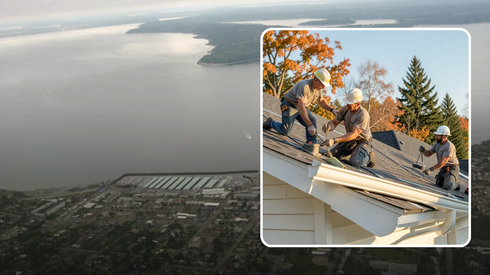 Seamless Gutter Installation in Des Moines, King County, WA - We fabricate and install seamless gutters on-site to minimize leaks along your roofline.