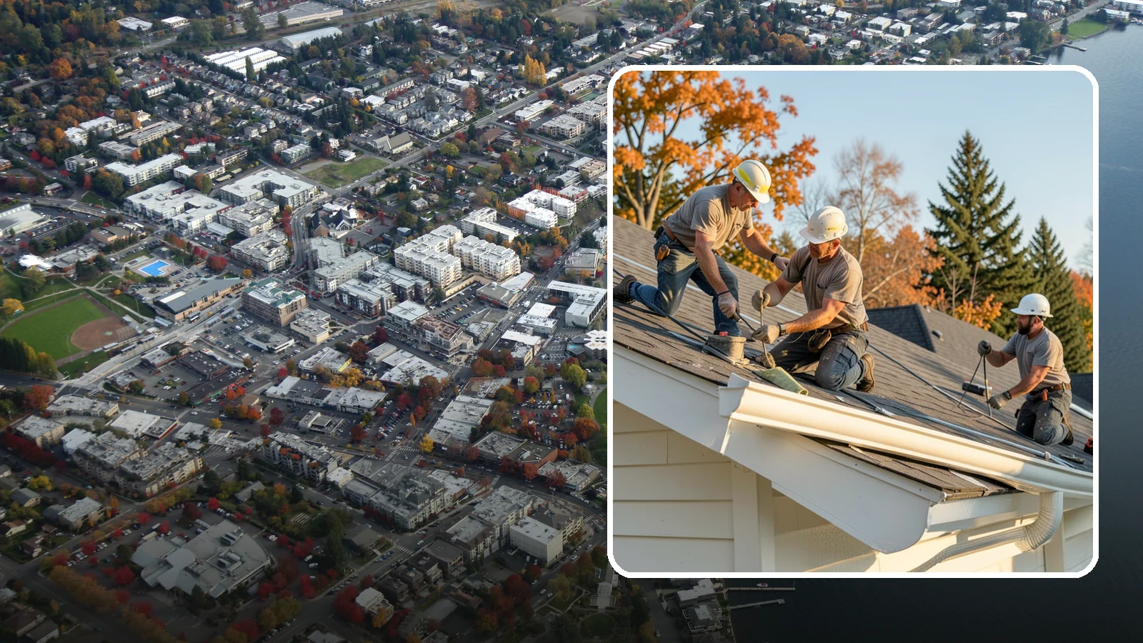 Seamless Gutter Installation in Kirkland, King County, WA - We fabricate and install seamless gutters on-site to minimize leaks along your roofline.