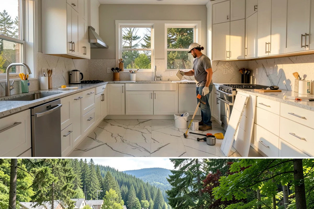 Seamless Gutter Installation in Lake Forest Park, King County, WA - We install seamless gutters year-round, favoring drier days so sealants at corners cure properly.