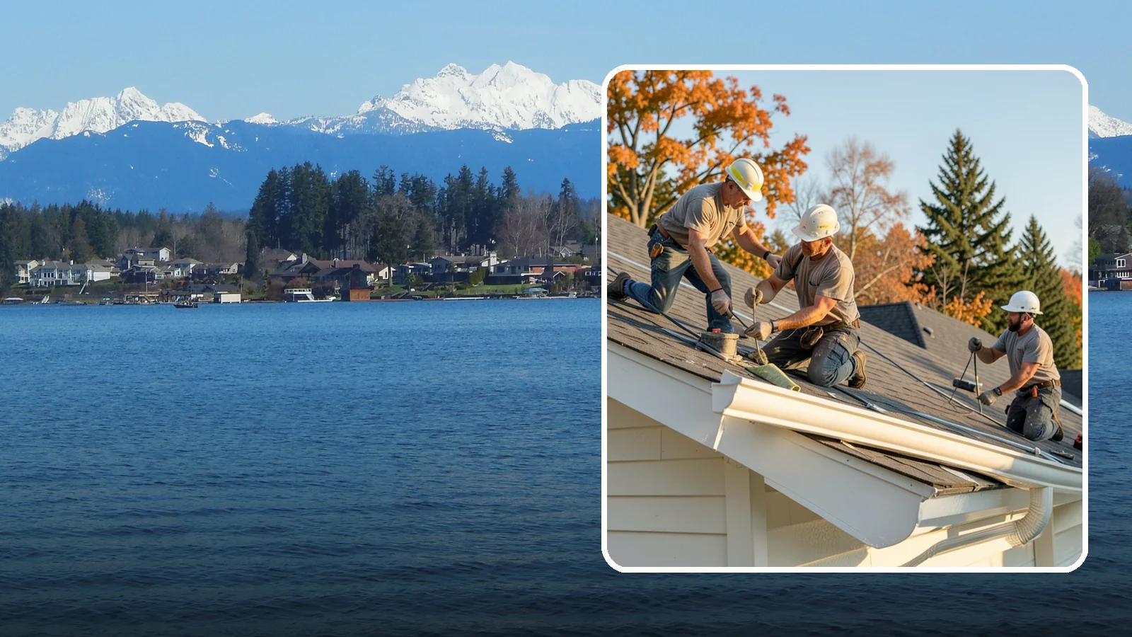 Seamless Gutter Installation in Lake Stevens, Snohomish County, WA - We fabricate and install seamless gutters on-site to minimize leaks along your roofline.