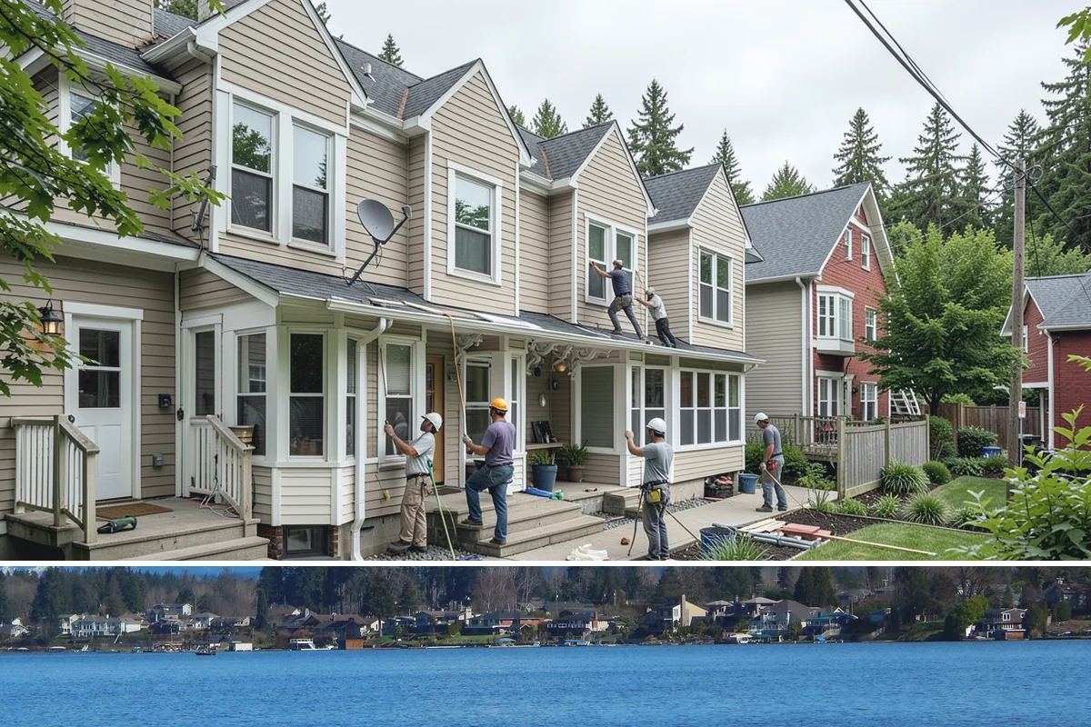 Seamless Gutter Installation in Lake Stevens, Snohomish County, WA - We install seamless gutters year-round, favoring drier days so sealants at corners cure properly.