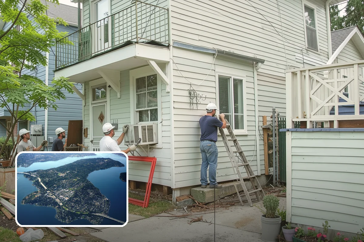 Seamless Gutter Installation in Mercer Island, King County, WA - Far fewer joints that can leak or clog
