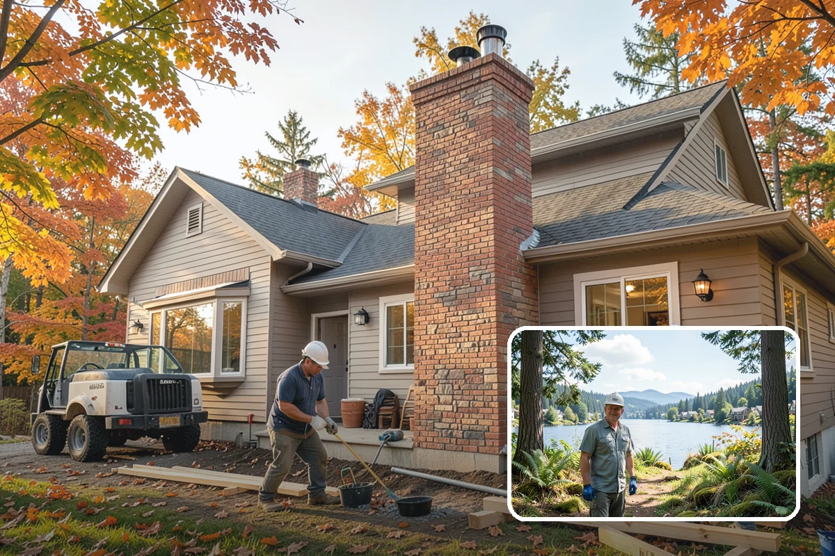 Seamless Gutter Installation in Milton, King County, WA - Far fewer joints that can leak or clog