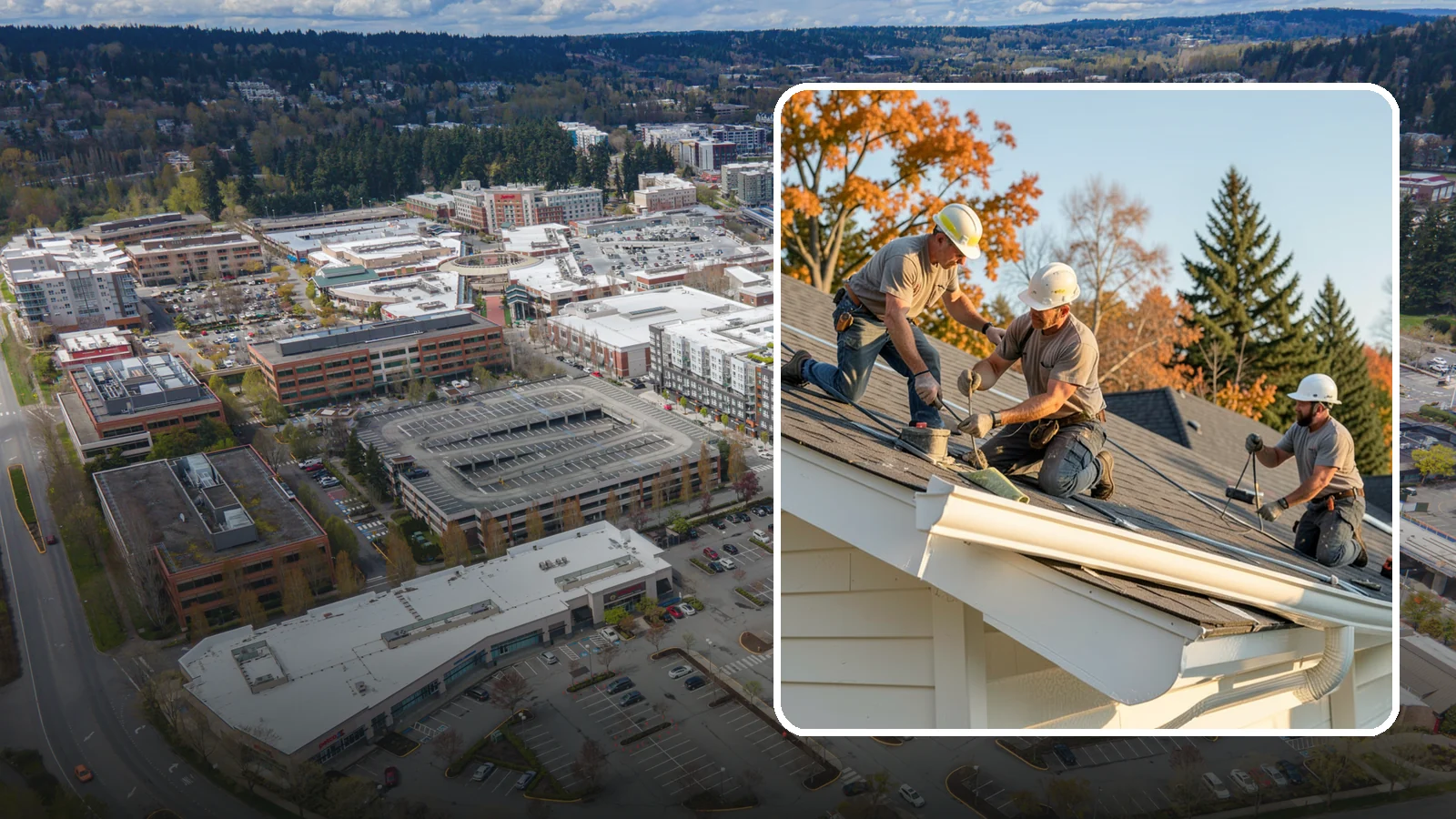 Seamless Gutter Installation in Redmond, King County, WA - We fabricate and install seamless gutters on-site to minimize leaks along your roofline.