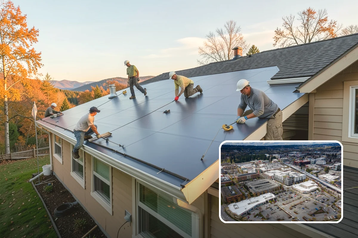 Seamless Gutter Installation in Redmond, King County, WA - Far fewer joints that can leak or clog