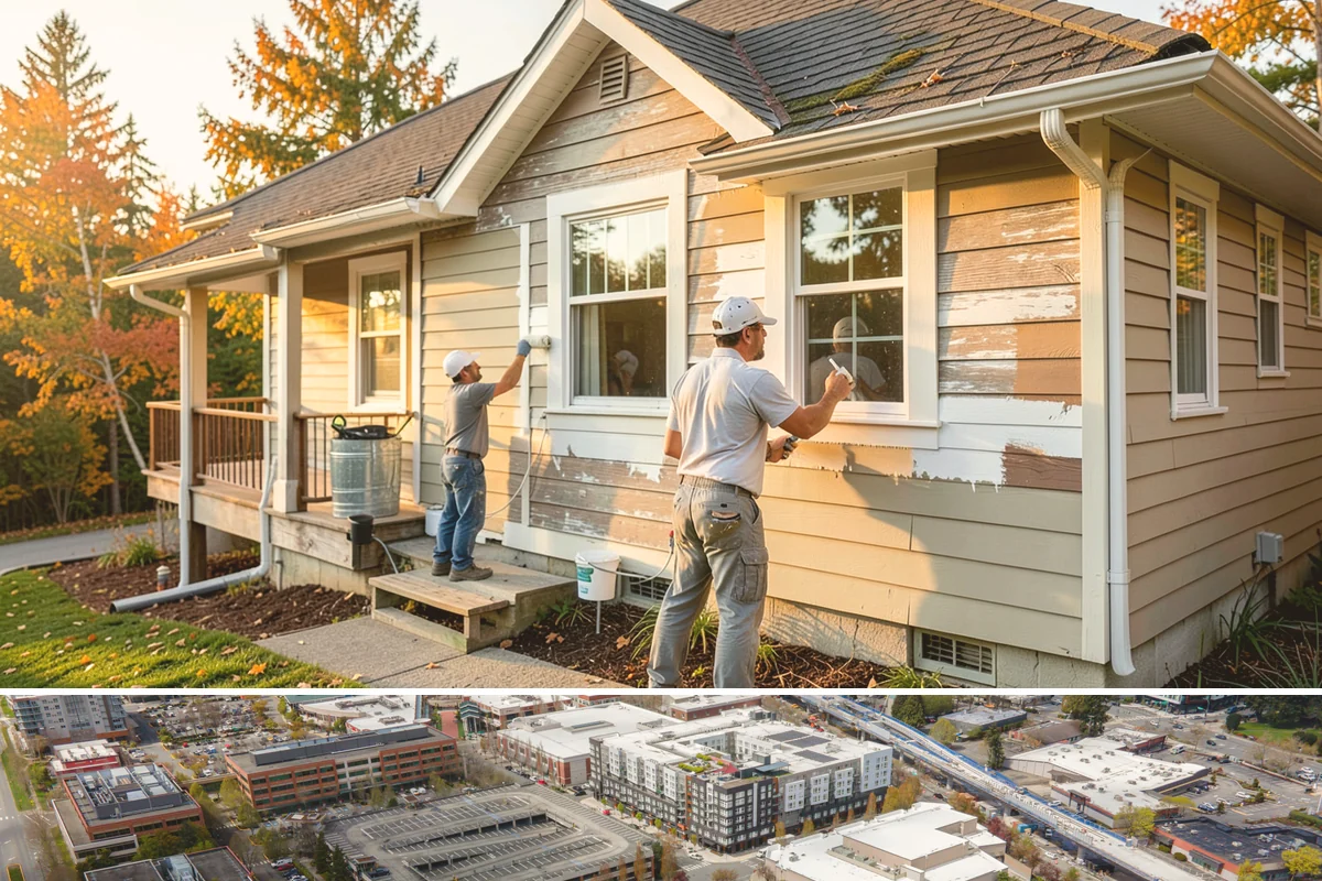 Seamless Gutter Installation in Redmond, King County, WA - We install seamless gutters year-round, favoring drier days so sealants at corners cure properly.