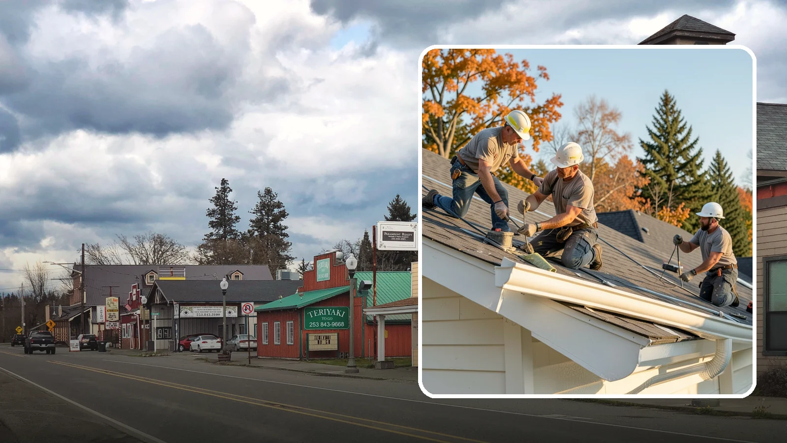 Seamless Gutter Installation in Roy, Pierce County, WA - We fabricate and install seamless gutters on-site to minimize leaks along your roofline.