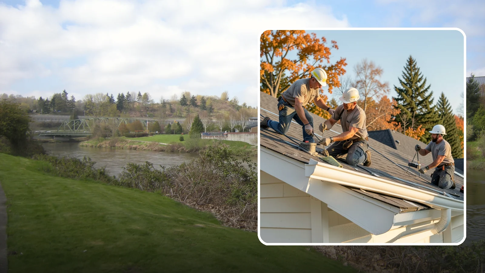 Seamless Gutter Installation in Tukwila, King County, WA - We fabricate and install seamless gutters on-site to minimize leaks along your roofline.