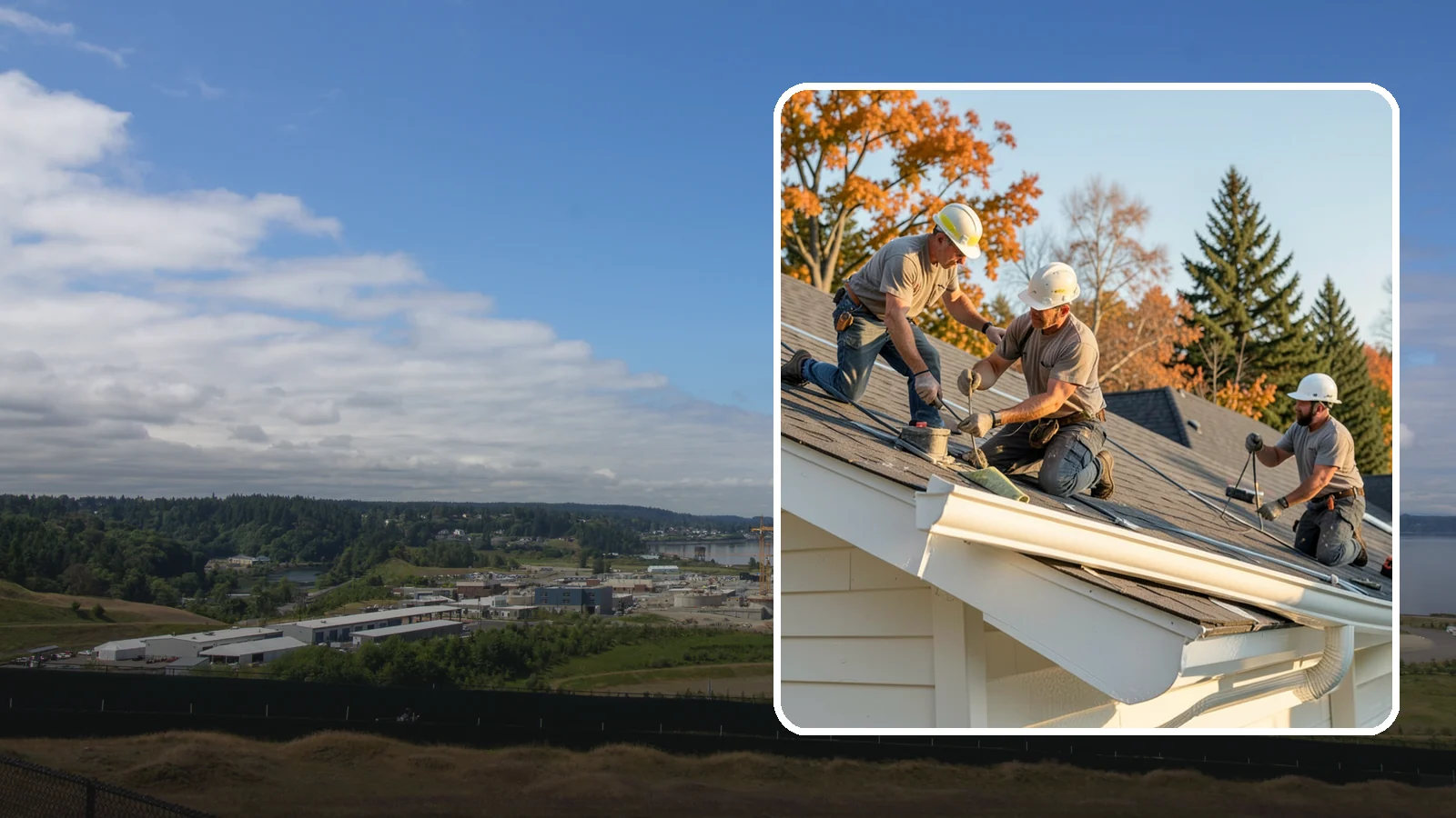 Seamless Gutter Installation in University Place, Pierce County, WA - We fabricate and install seamless gutters on-site to minimize leaks along your roofline.