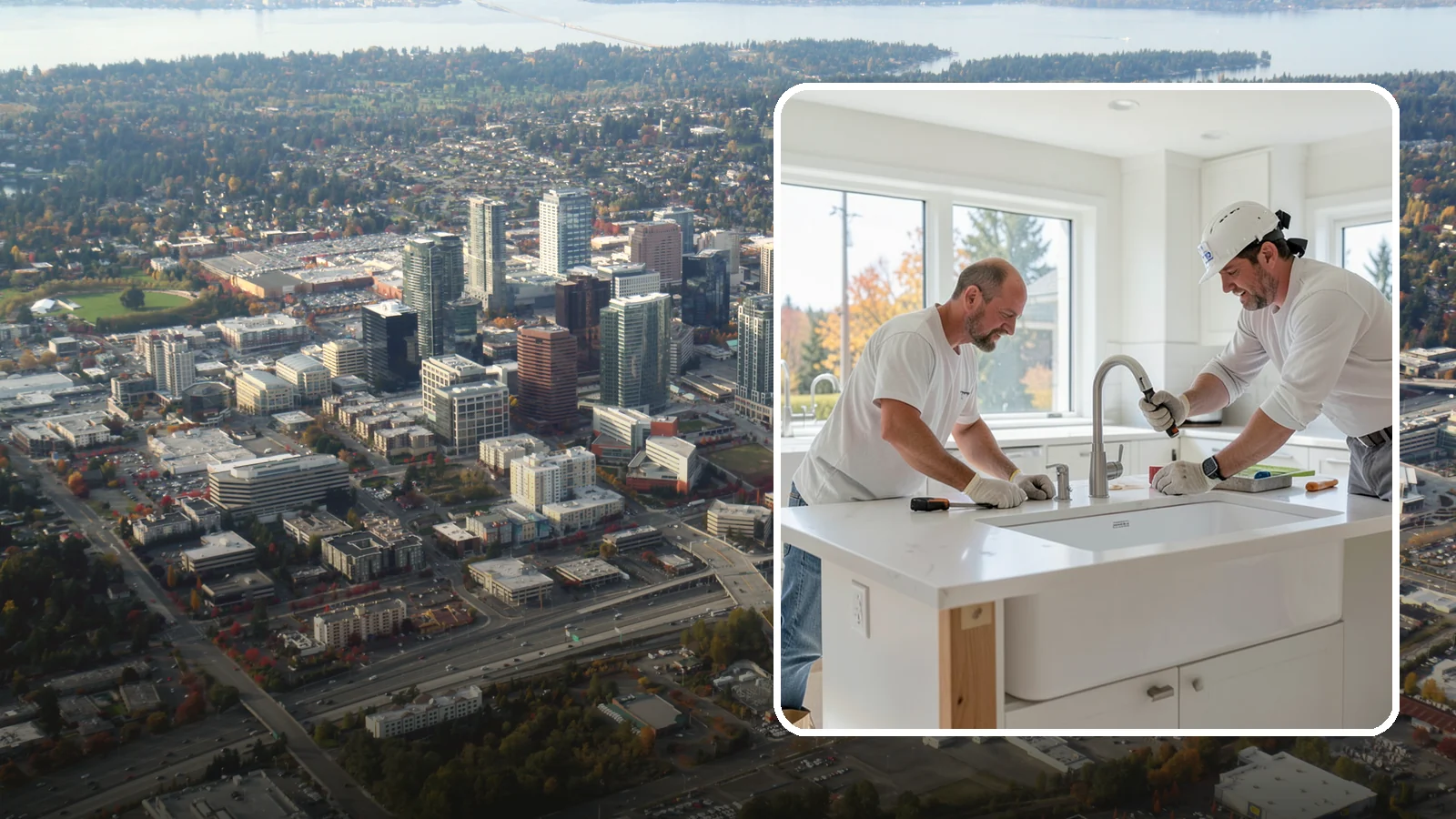 Second Sink Installation in Bellevue, King County, WA - Adding a secondary prep or bar sink to improve workflow in larger kitchens and islands.