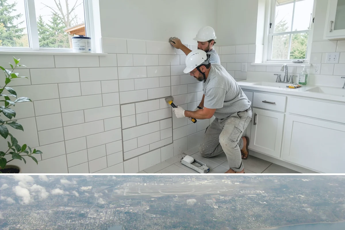 Second Sink Installation in Burien, King County, WA - Because it involves plumbing runs, a second sink is best added during an open-wall spring remodel.