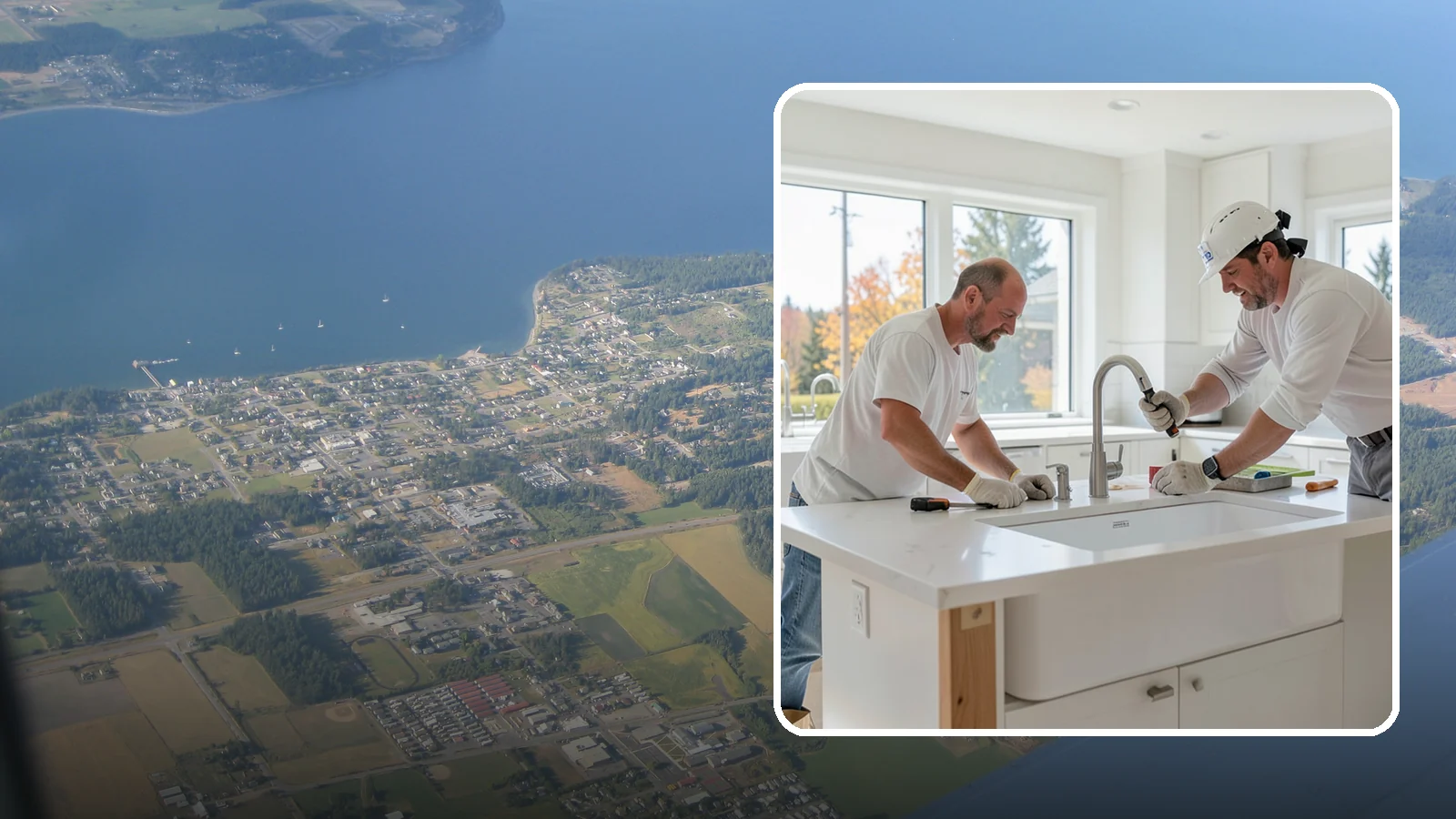 Second Sink Installation in Coupeville, Island County, WA - Adding a secondary prep or bar sink to improve workflow in larger kitchens and islands.