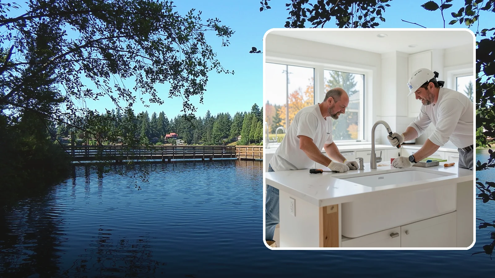 Second Sink Installation in Federal Way, King County, WA - Adding a secondary prep or bar sink to improve workflow in larger kitchens and islands.