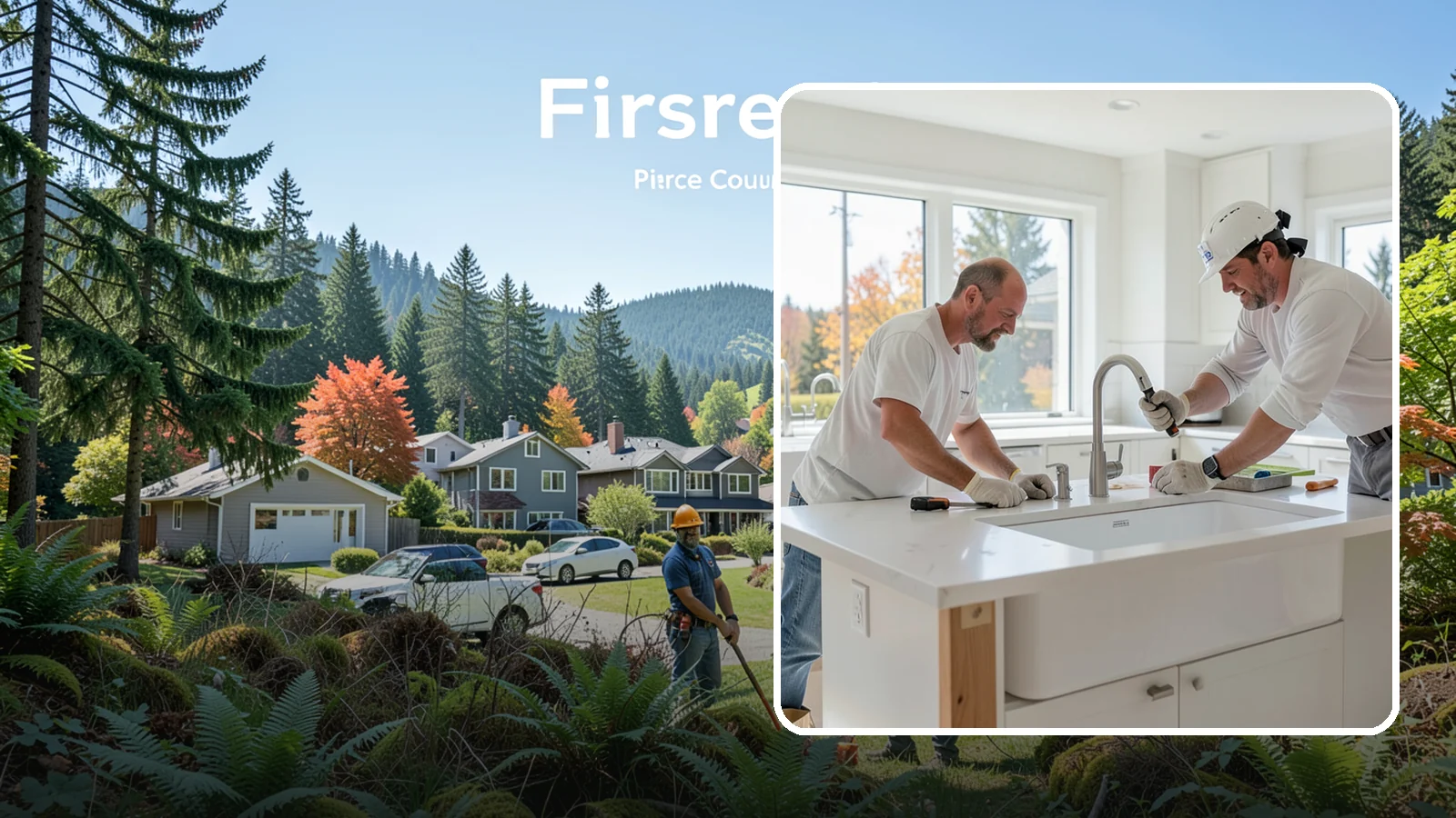 Second Sink Installation in Fircrest, Pierce County, WA - Adding a secondary prep or bar sink to improve workflow in larger kitchens and islands.