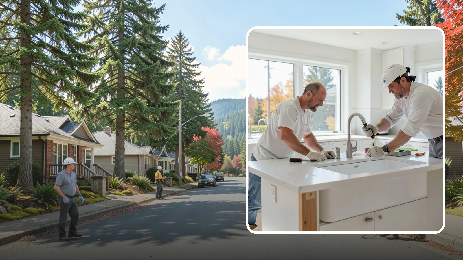 Second Sink Installation in Hunts Point, King County, WA - Adding a secondary prep or bar sink to improve workflow in larger kitchens and islands.
