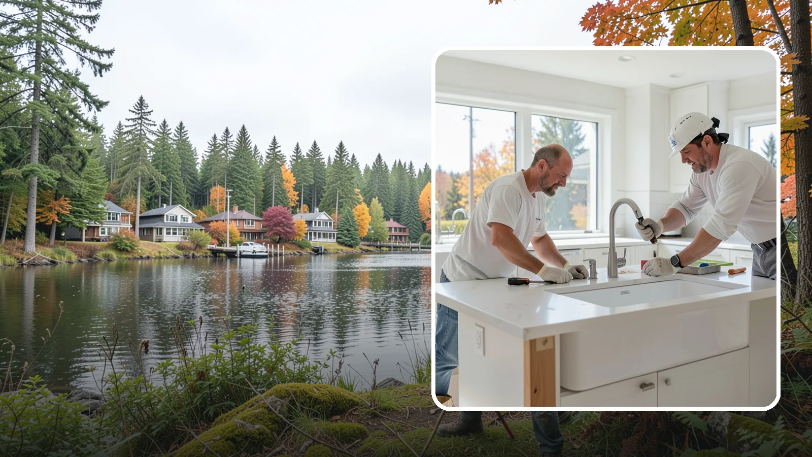 Second Sink Installation in La Conner, Skagit County, WA - Adding a secondary prep or bar sink to improve workflow in larger kitchens and islands.