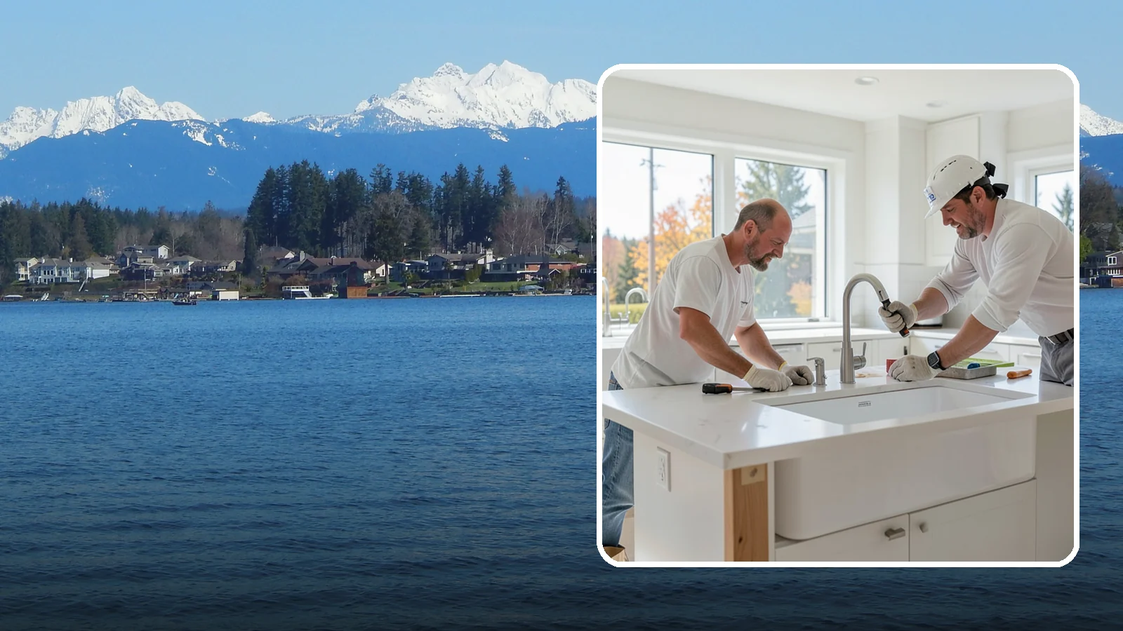 Second Sink Installation in Lake Stevens, Snohomish County, WA - Adding a secondary prep or bar sink to improve workflow in larger kitchens and islands.