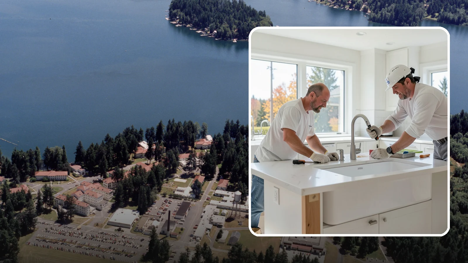 Second Sink Installation in Lakewood, Pierce County, WA - Adding a secondary prep or bar sink to improve workflow in larger kitchens and islands.