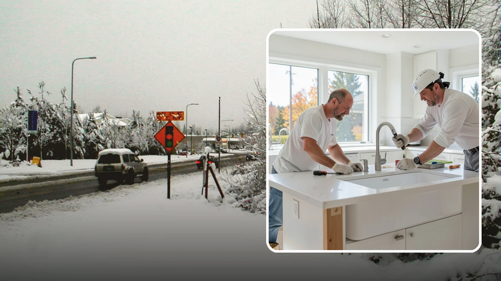 Second Sink Installation in Newcastle, King County, WA - Adding a secondary prep or bar sink to improve workflow in larger kitchens and islands.