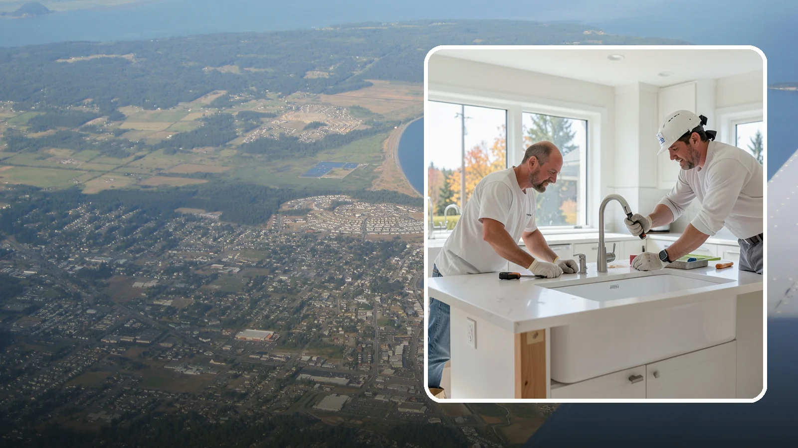 Second Sink Installation in Oak Harbor, Island County, WA - Adding a secondary prep or bar sink to improve workflow in larger kitchens and islands.