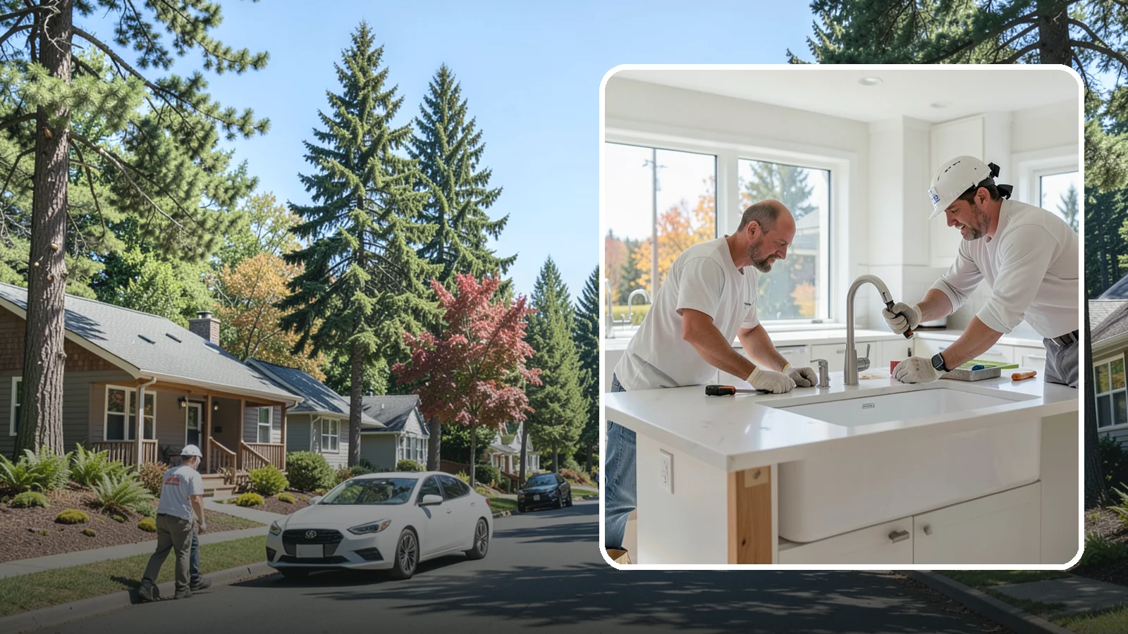 Second Sink Installation in Orting, Pierce County, WA - Adding a secondary prep or bar sink to improve workflow in larger kitchens and islands.