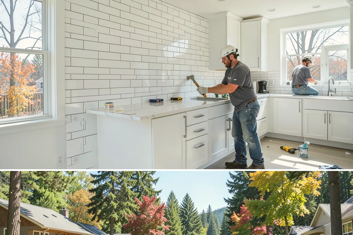 Second Sink Installation in Orting, Pierce County, WA - Because it involves plumbing runs, a second sink is best added during an open-wall spring remodel.