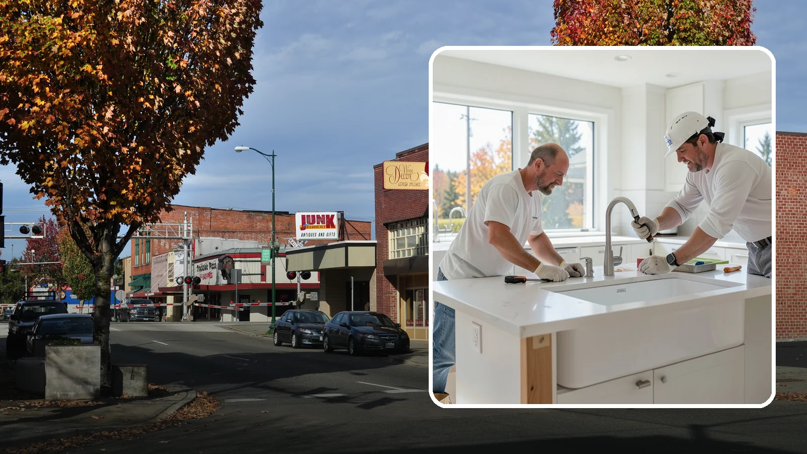 Second Sink Installation in Puyallup, Pierce County, WA - Adding a secondary prep or bar sink to improve workflow in larger kitchens and islands.