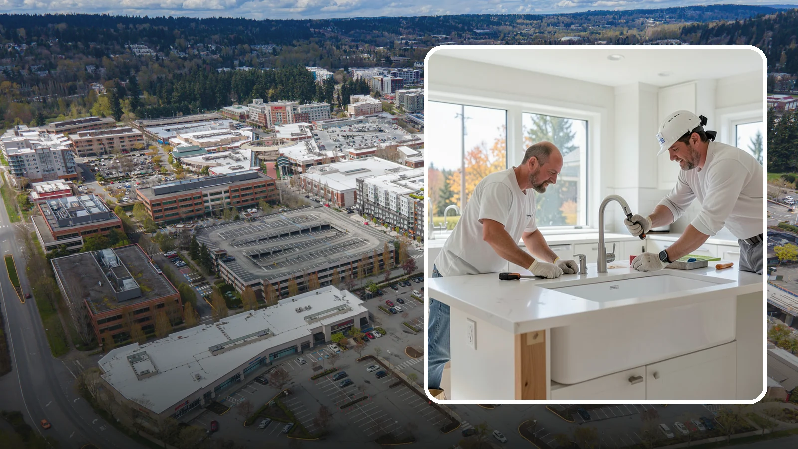 Second Sink Installation in Redmond, King County, WA - Adding a secondary prep or bar sink to improve workflow in larger kitchens and islands.