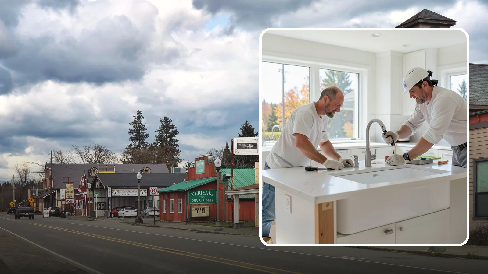 Second Sink Installation in Roy, Pierce County, WA - Adding a secondary prep or bar sink to improve workflow in larger kitchens and islands.