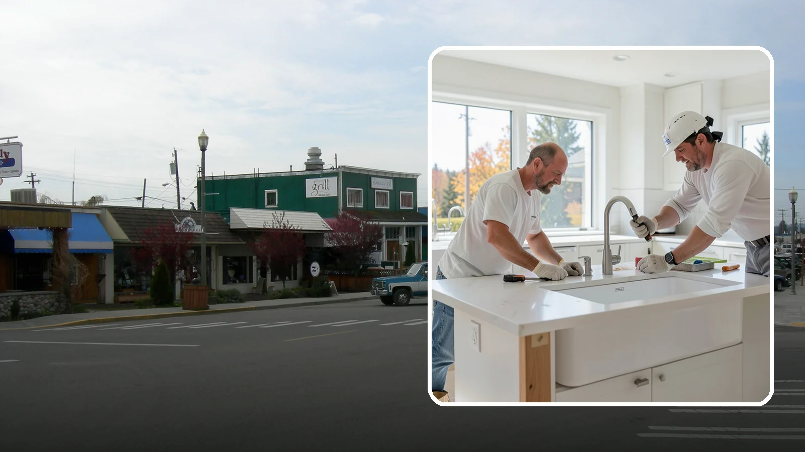 Second Sink Installation in Stanwood, Snohomish County, WA - Adding a secondary prep or bar sink to improve workflow in larger kitchens and islands.