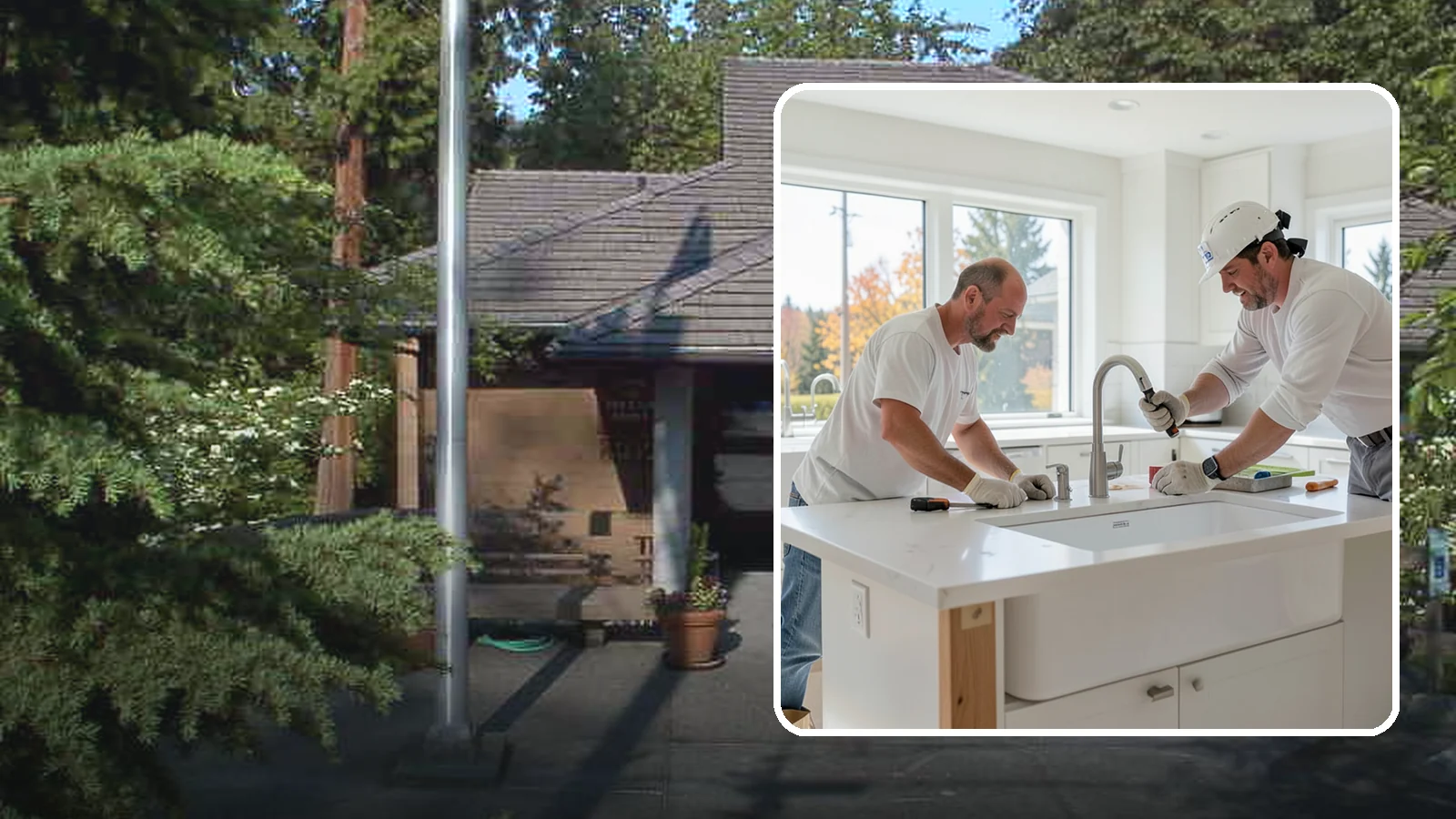 Second Sink Installation in Yarrow Point, King County, WA - Adding a secondary prep or bar sink to improve workflow in larger kitchens and islands.