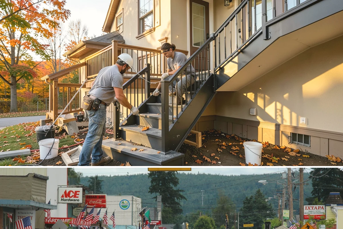 Second-Story Addition in Carnation, King County, WA - We aim to open the roof and frame the upper level during the driest stretch of summer to limit rain exposure.